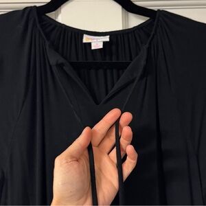 Lularoe Debra • Black Peasant Top
